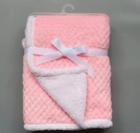  Microfiber Baby Pink Hooded Baby Blanket -  Free Size, Baby Pink, Microfiber,  Blanket, Pack of1